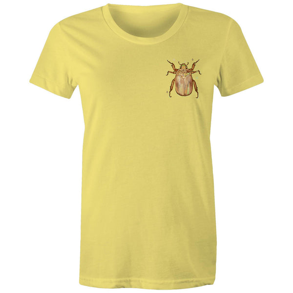 Christmas Beetle Pocket Desgin - Women's Maple Tee