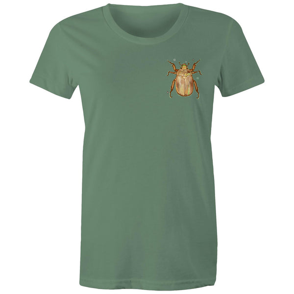 Christmas Beetle Pocket Desgin - Women's Maple Tee