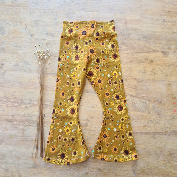 Size 4 ready to post Mustard Sunflower Flares