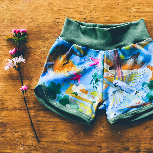 RTP Retro Shorts Aussie Animals 2.0 Size 2-3yrs