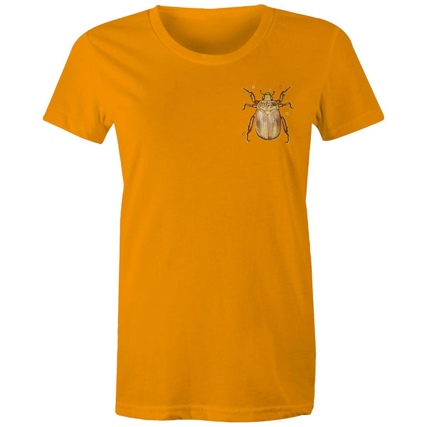 Christmas Beetle Pocket Desgin - Women's Maple Tee