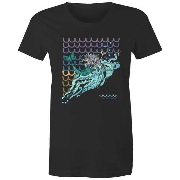 Mermaids are Real - Women's Maple Tee