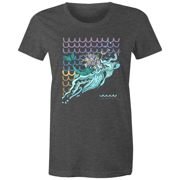 Mermaids are Real - Women's Maple Tee