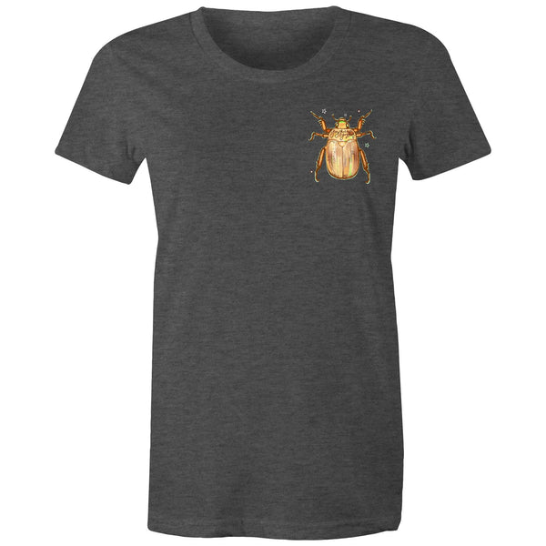 Christmas Beetle Pocket Desgin - Women's Maple Tee