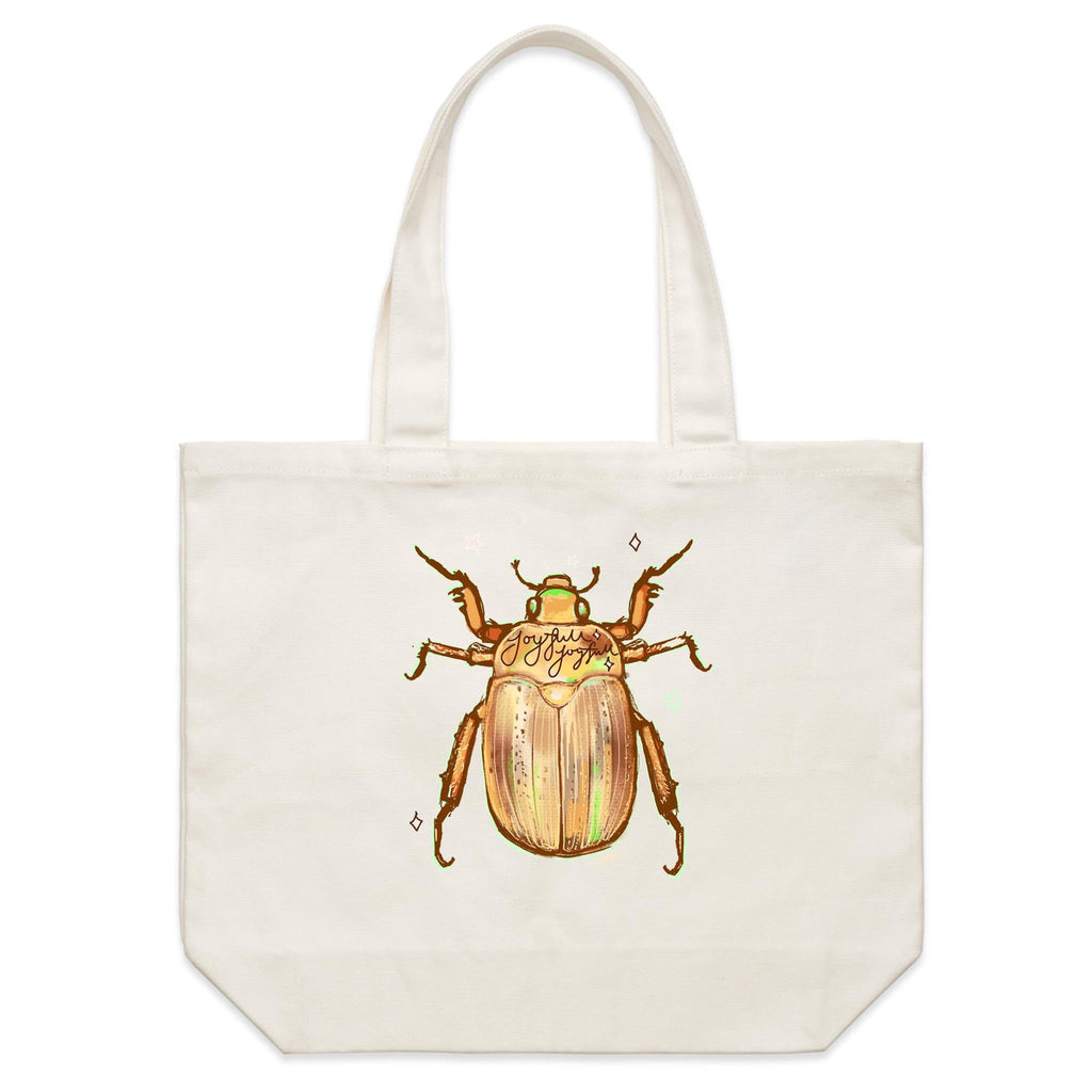 Christmas Beetle - Shoulder Canvas Tote Bag