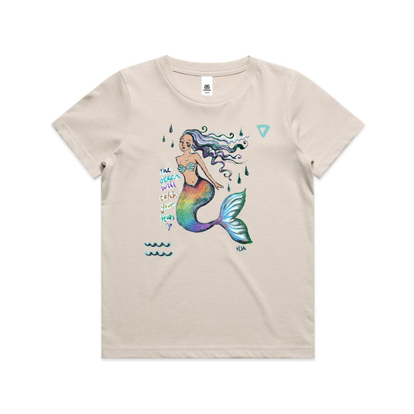 The Ocean will Catch Your Tears Kids Tee (2 -16)