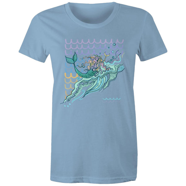 Mermaids are Real - Women's Maple Tee