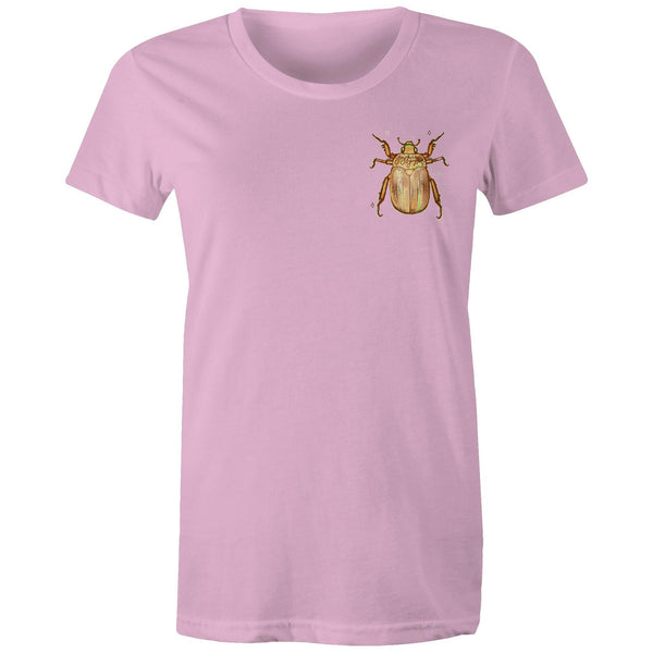 Christmas Beetle Pocket Desgin - Women's Maple Tee