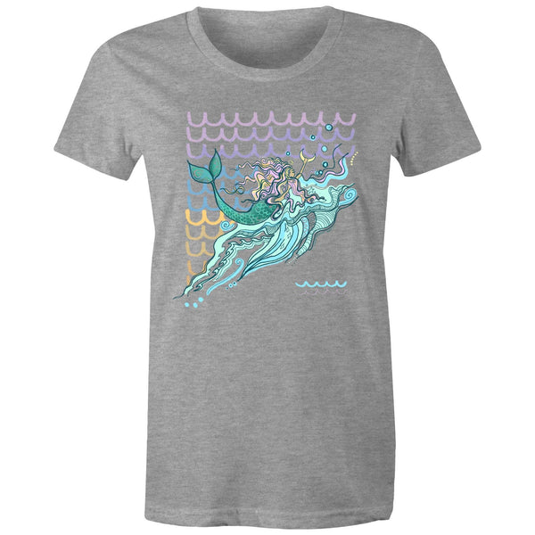 Mermaids are Real - Women's Maple Tee