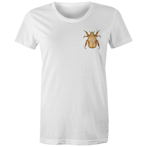 Christmas Beetle Pocket Desgin - Women's Maple Tee