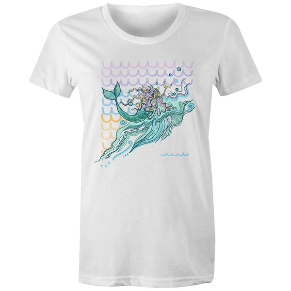Mermaids are Real - Women's Maple Tee