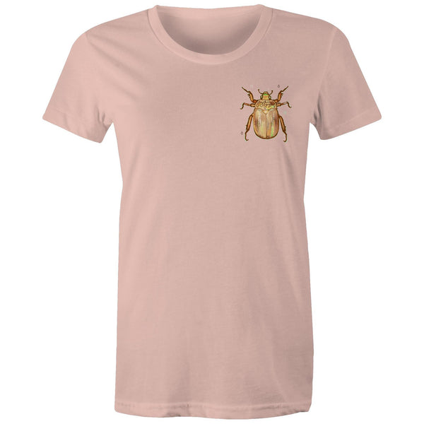 Christmas Beetle Pocket Desgin - Women's Maple Tee
