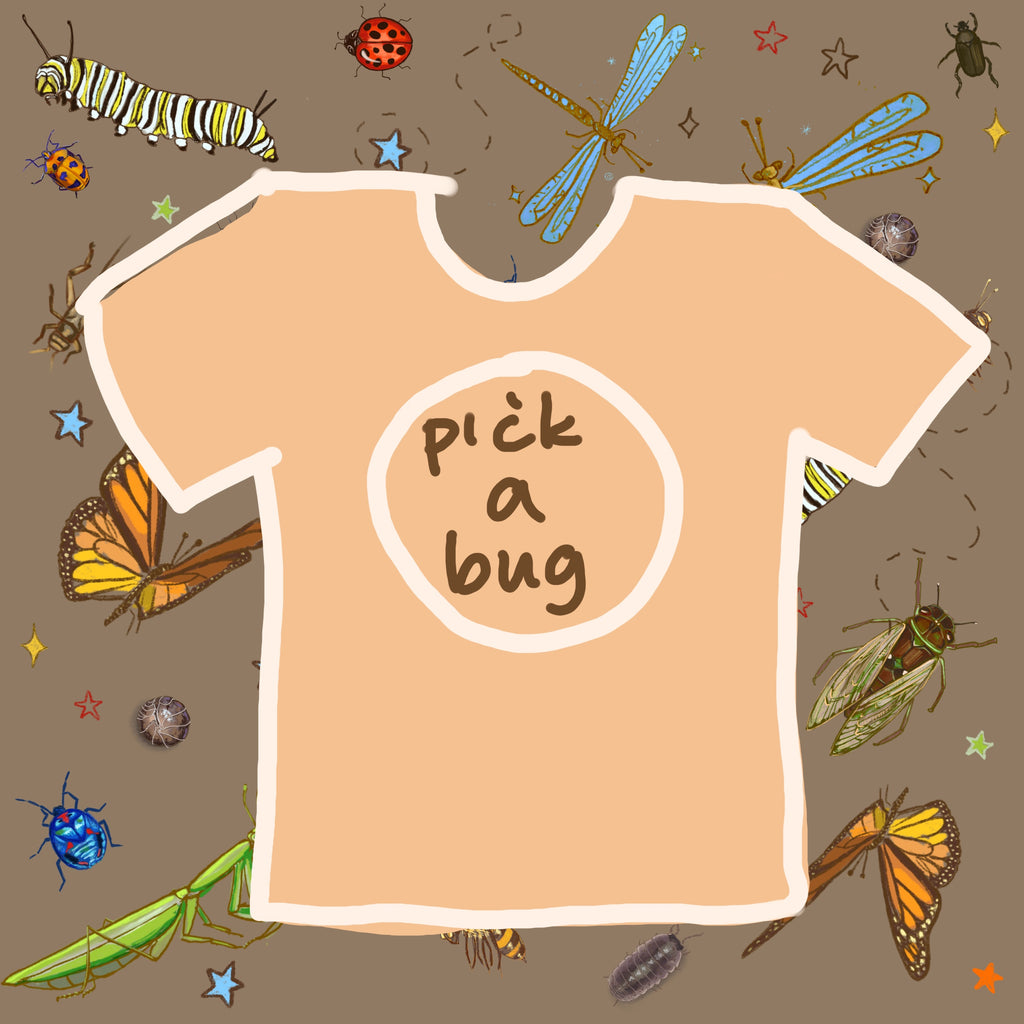 BUG Hand Painted Tshirt *Any bug off my new BUG design!