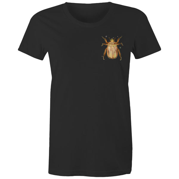 Christmas Beetle Pocket Desgin - Women's Maple Tee