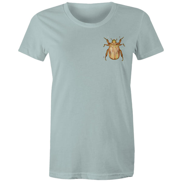 Christmas Beetle Pocket Desgin - Women's Maple Tee