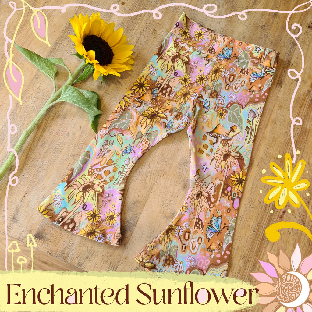 Enchanted Sunflower Flares (size 1 to 4) Ready to post