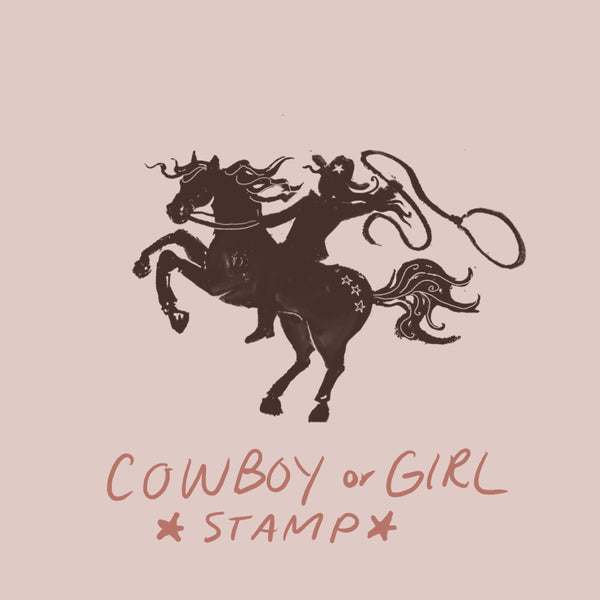 Cowboy or Girl Stamp Onesie