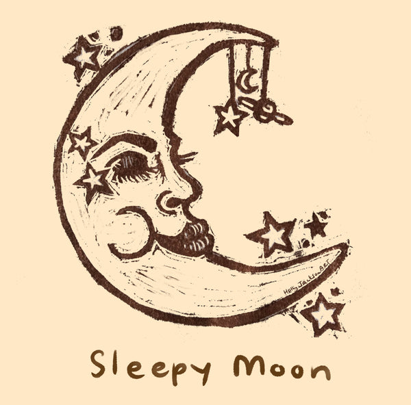 Sleepy Crescent Moon tshirt