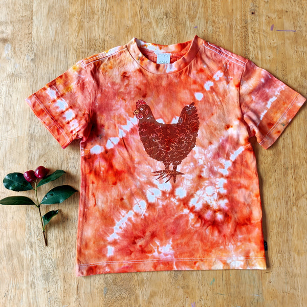 RTP Orange Tie-dye Chicken Tee s3