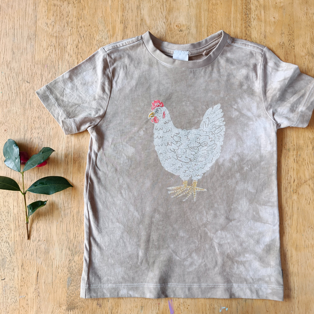RTP Oatmeal Tie-dye Chicken Tee s3