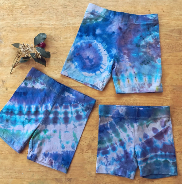 RTP BLUEBERRY Tie Dye BIKE SHORTS (s2,5,8)