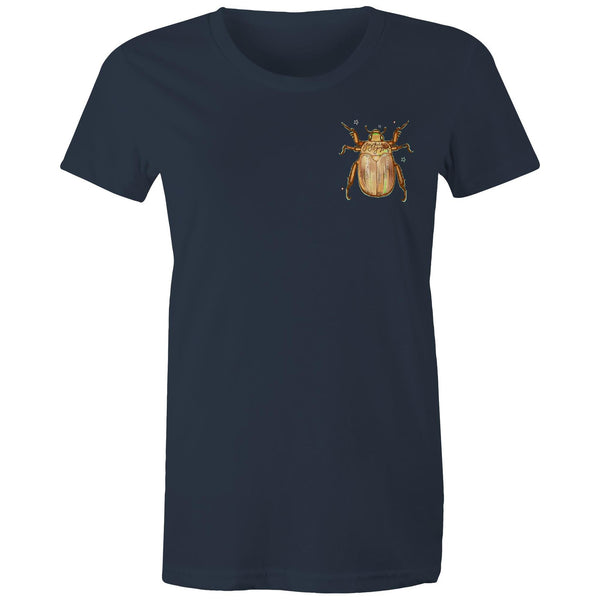 Christmas Beetle Pocket Desgin - Women's Maple Tee