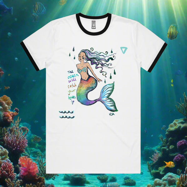 The Ocean will Catch Your Tears Ringer Tee
