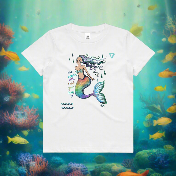 The Ocean will Catch Your Tears Kids Tee (2 -16)