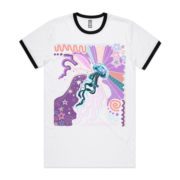 Jellyfish Unisex Ringer Tee