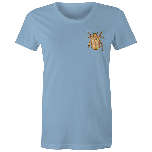Christmas Beetle Pocket Desgin - Women's Maple Tee