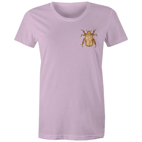 Christmas Beetle Pocket Desgin - Women's Maple Tee