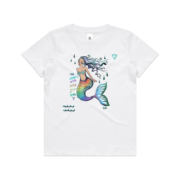 The Ocean will Catch Your Tears Kids Tee (2 -16)