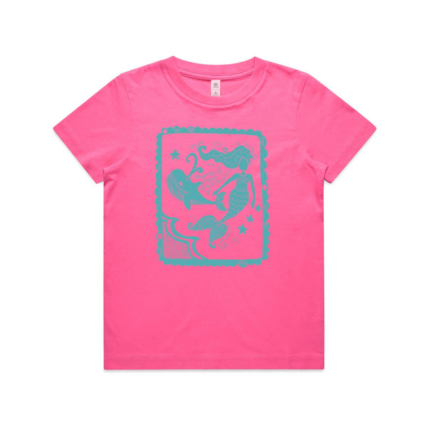 Mermaid Hair Don't Care Kids Tee