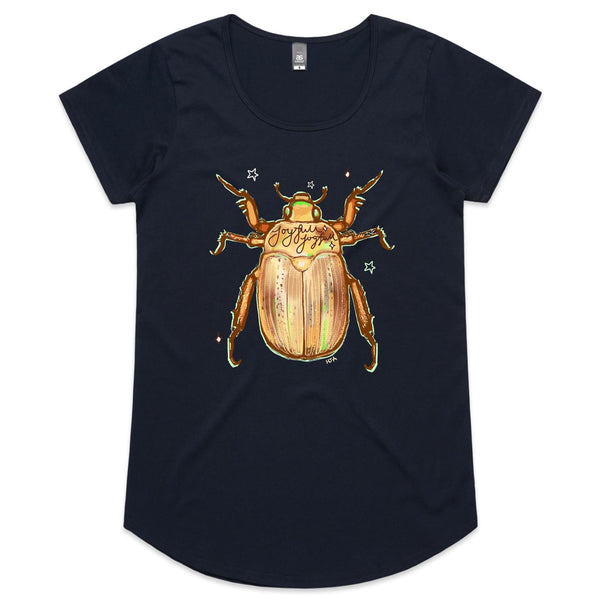 Christmas Beetle  - Womens Scoop Neck T-Shirt