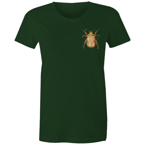 Christmas Beetle Pocket Desgin - Women's Maple Tee
