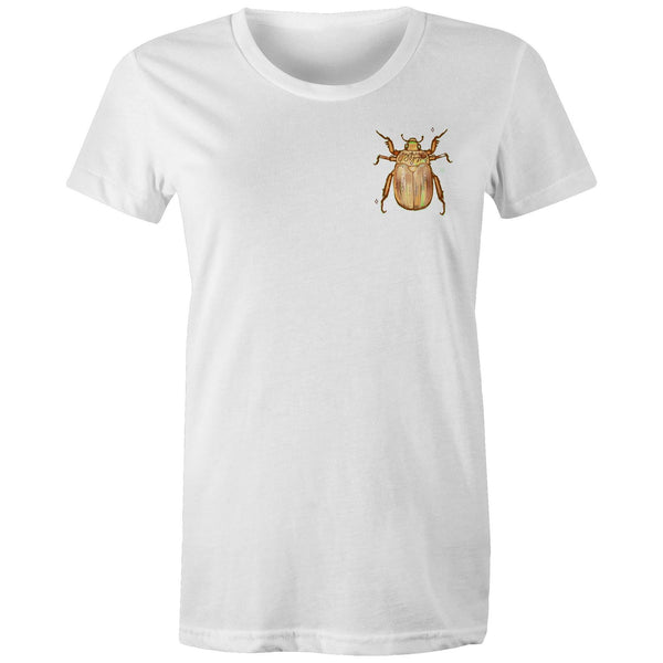 Christmas Beetle Pocket Pocket Design - Women's Organic Tee