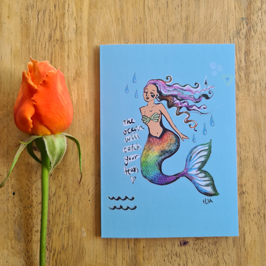 The Ocean Will Catch Your Tears✨️ Greeting Card