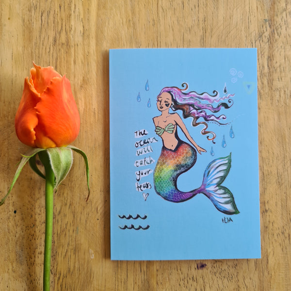 The Ocean Will Catch Your Tears✨️ Greeting Card