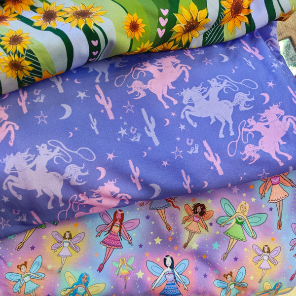 STACK 1 Feb Restock Fabric (lots of these designs all sizes) - flares/legs/tees/crops/shorts/bummies