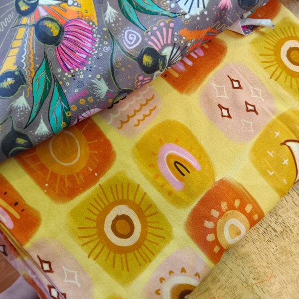 STACK 4 Feb Restock Fabric (lots of these designs all sizes) - flares/legs/tees/crops/shorts/bummies