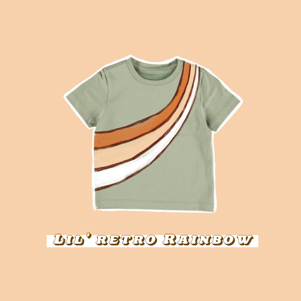 Lil’ Retro Rainbow Kids Tshirt