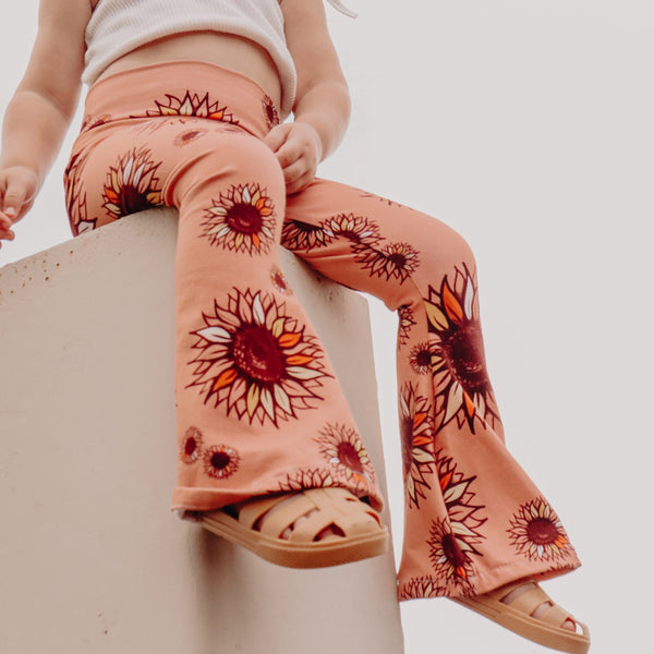 Sunny Peach Flares Ready to Post (1 to 4yrs)