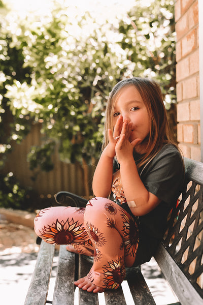 Sunny Peach Flares Ready to Post (1 to 4yrs)