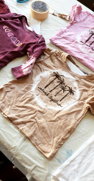 Stamp Tshirt (Rainbow, sun, moon/Stand together Palms/starsigns/sunflower stamp)