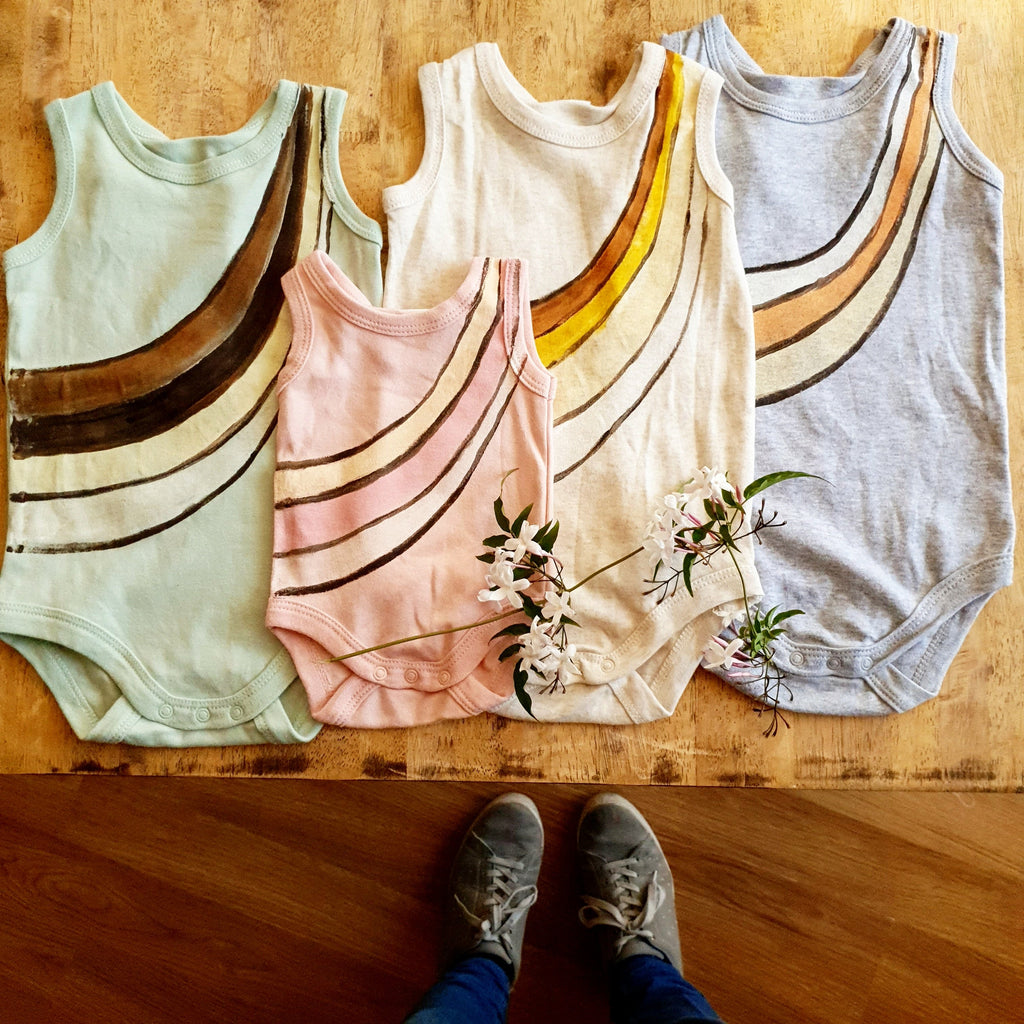 Lil’ Retro Rainbow Onesie