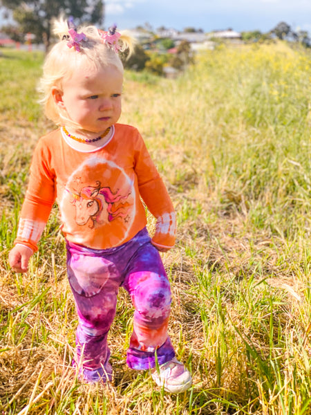 Handmade Tie Dye Flares - baby and kids - PRE ORDER
