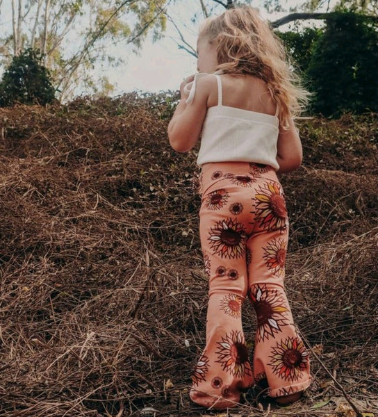 Sunny Peach Flares Ready to Post (1 to 4yrs)