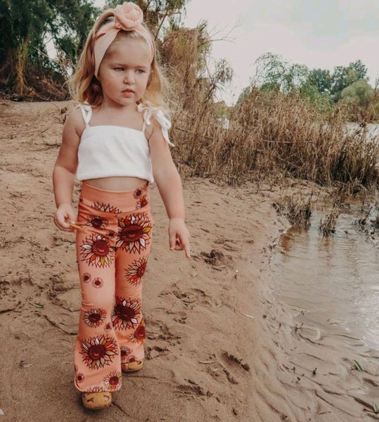 Sunny Peach Flares Ready to Post (1 to 4yrs)