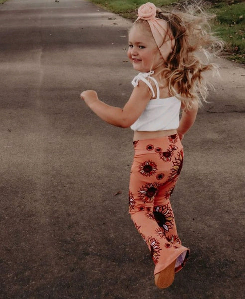 Sunny Peach Flares Ready to Post (1 to 4yrs)