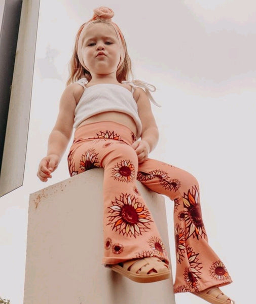 Sunny Peach Flares Ready to Post (1 to 4yrs)